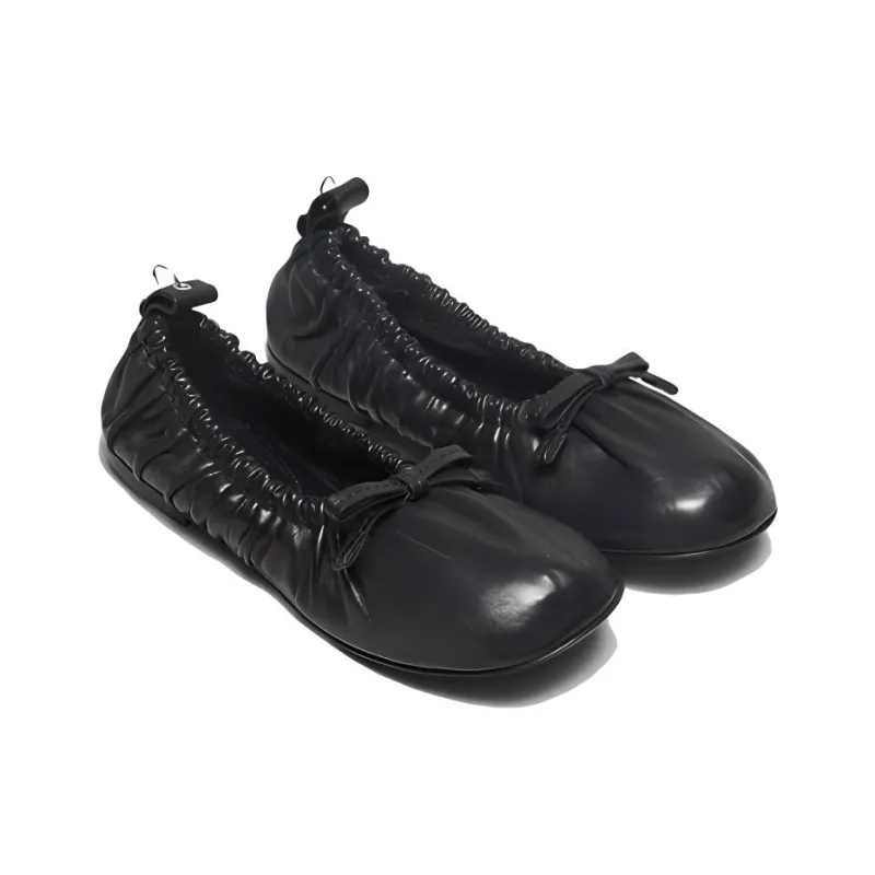 Acne Studios Leather Ballerina Shoes-2