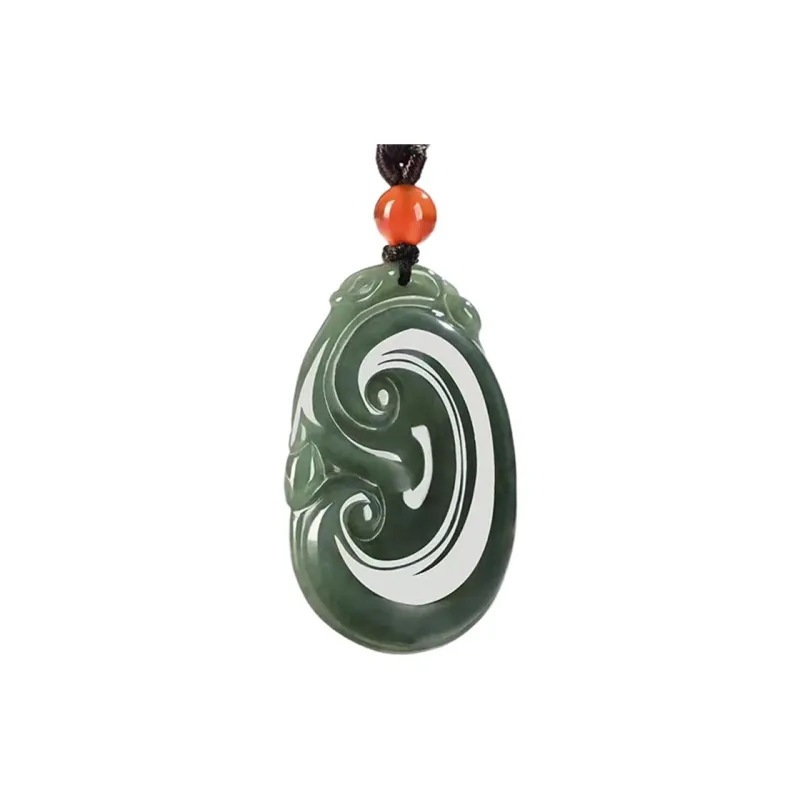 Zhen Yu Zhen Pin Ice Glutinous Jadeite Necklaces Unisex-0