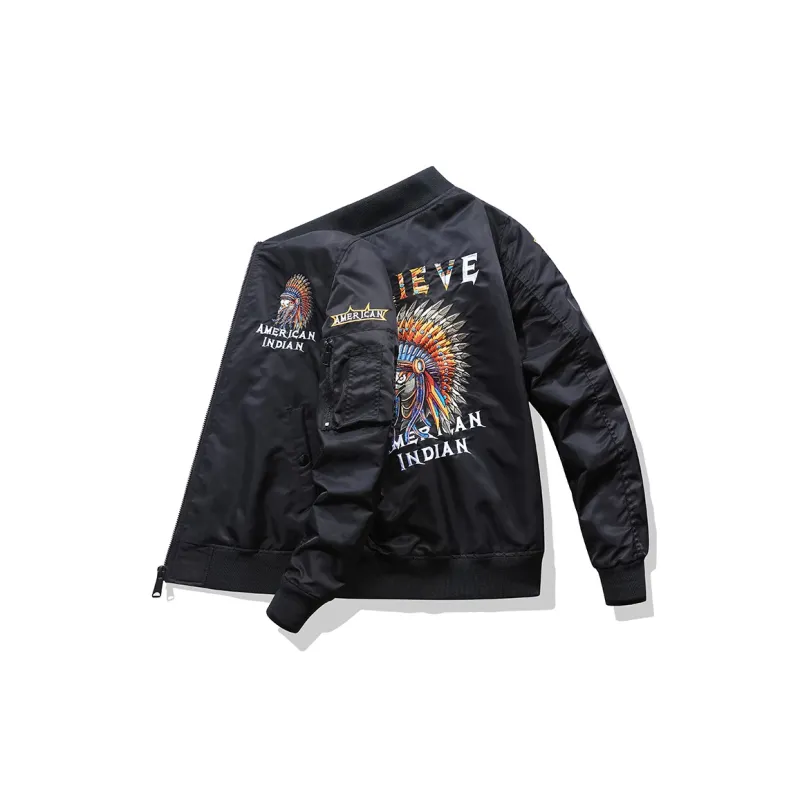 TREK&TRAVEL Baseball Jacket Men's-5