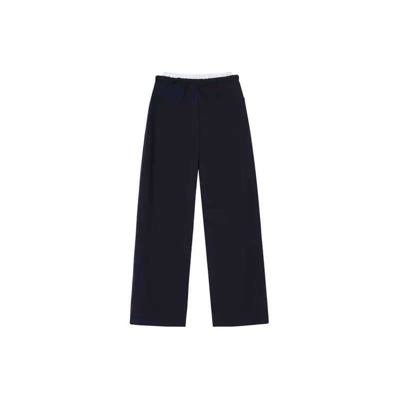 ZAZN Casual Pants Women's Navy Blue-8