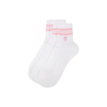Alexander McQueen Mid Calf Socks Women's 2 Pack White
