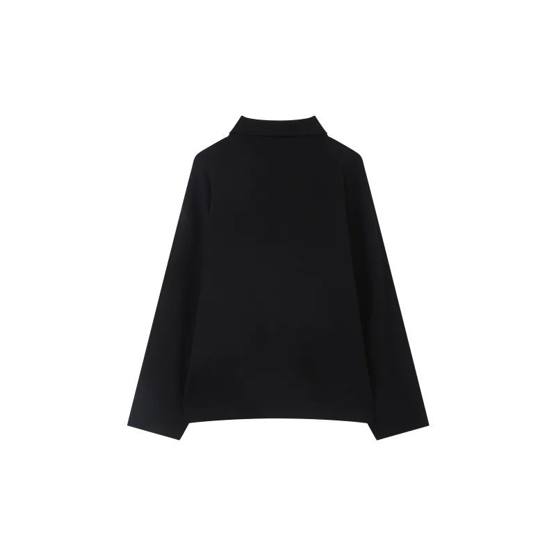 RUNTOTHEFUTURE Polo Shirt Unisex Classic Black-1