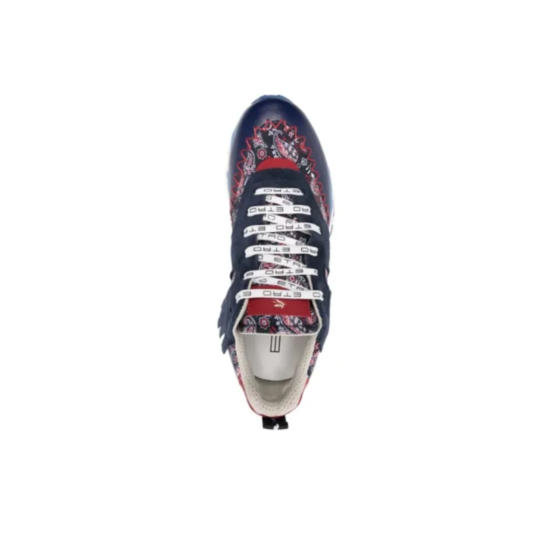 ETRO Wear-Resistant Low-Top Casual Shoes Men's Dark Blue-5