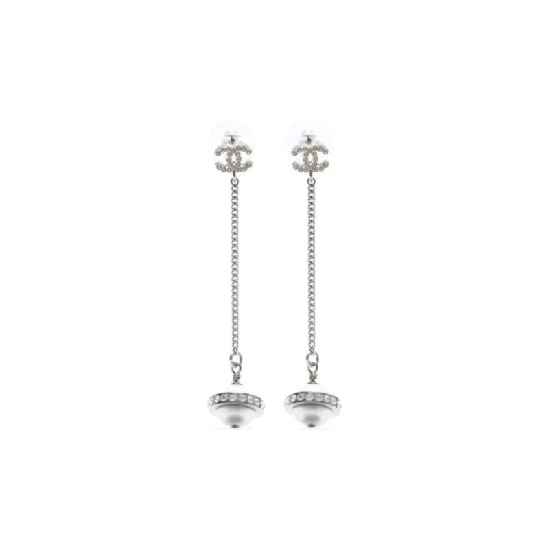 CHANEL 2017 Cc Drop Earrings-0