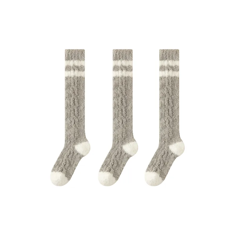 XXLLG Knee High Socks Women's 3 Pack-15