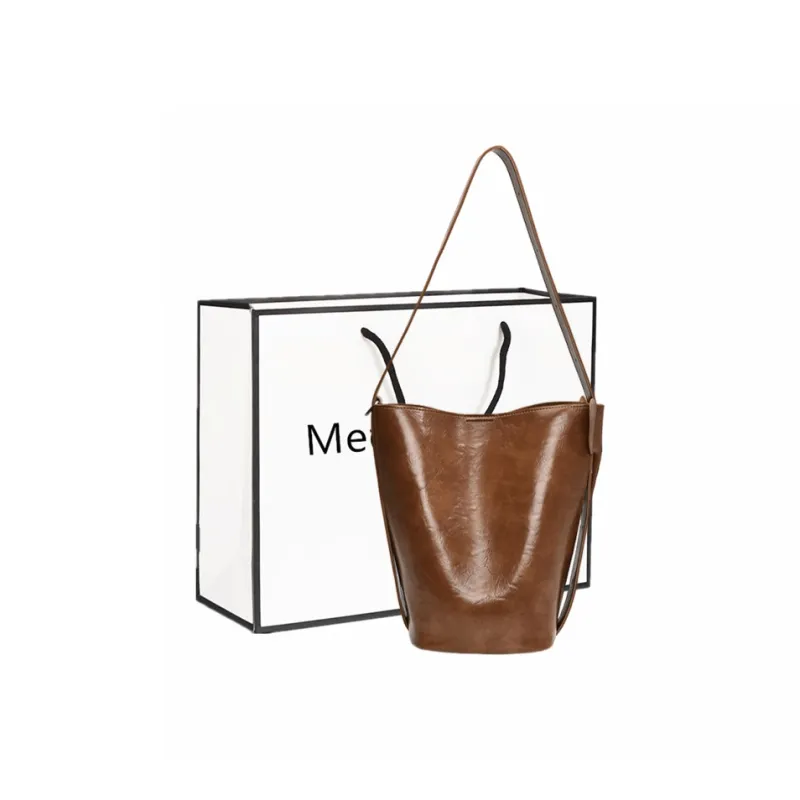 Fitchell PU Shoulder Bag Regular Women's Coffee/Brown/Black-3