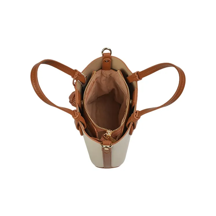 OMI Synthetic Leather Crossbody Handbag Regular Women's Brown-4