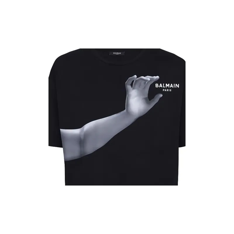 BALMAIN Classic Statue Print T Shirt-5