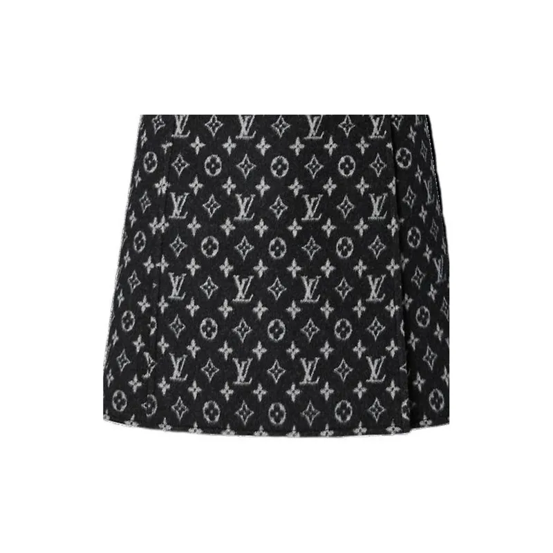 LOUIS VUITTON FW22 Casual Short Skirts Women's Black-5