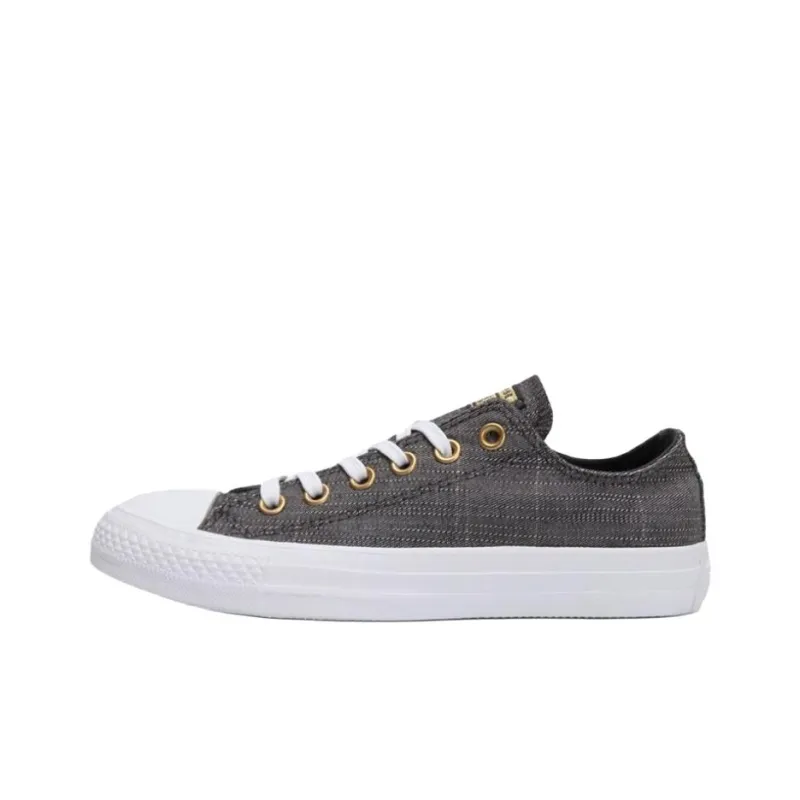 Converse CHUCK TAYLOR Anti Slip Wear Resistant Low Top Canvas Shoes Women's Gray-0