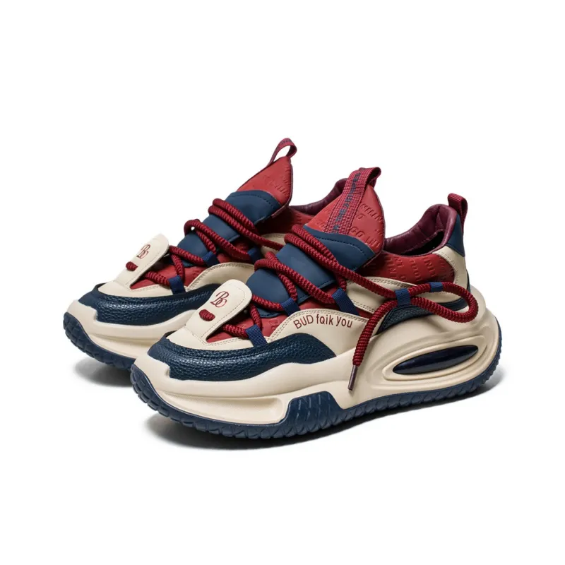 SOURCE Anti Slip And Wear Resistant Breathable Low Top Chunky Sneakers Men's-2