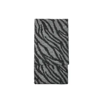 ZARA Acrylic Alpaca Polyester Wool Polyamide Elastane Knit Scarves Women's Black