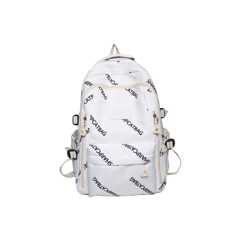 Travel Nylon Backpack Unisex Black/White/Blue/Khaki-6