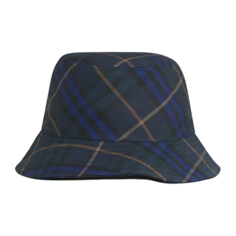 Burberry Ekd Motif Checked Bucket Hat-0