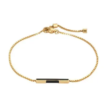 GUCCI Link To Love Series Bracelets Women's Black/Gold