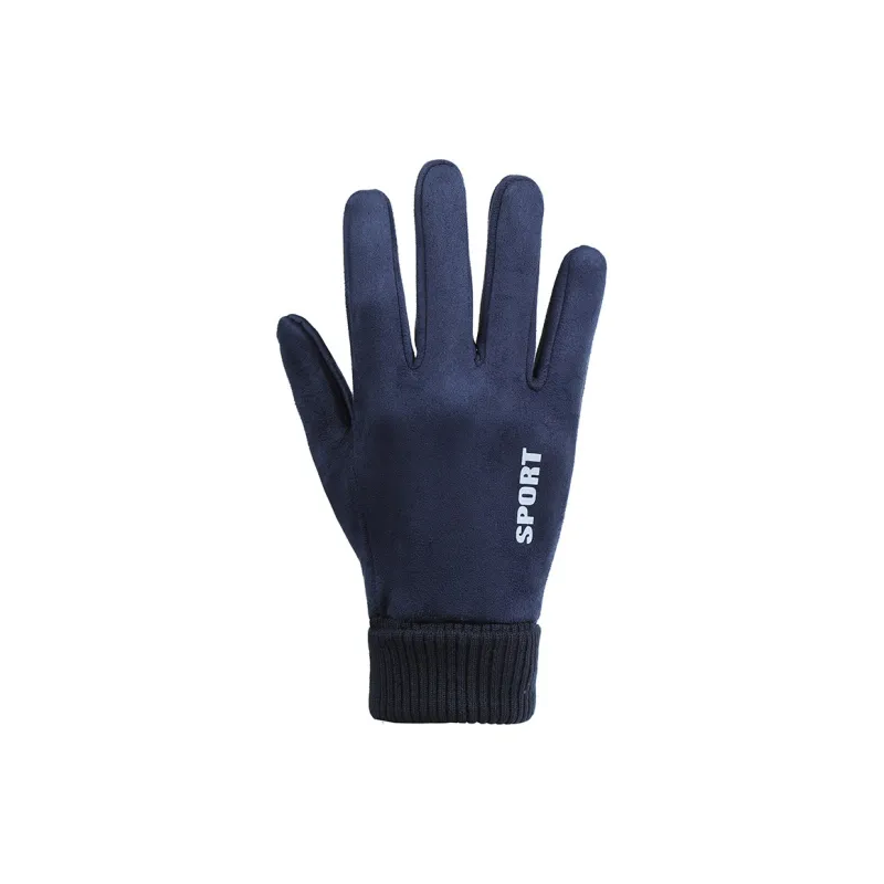 Yamaichi Maru Suede Knit Gloves Unisex-2