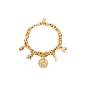 Chloe Brass Bracelets Unisex Gold