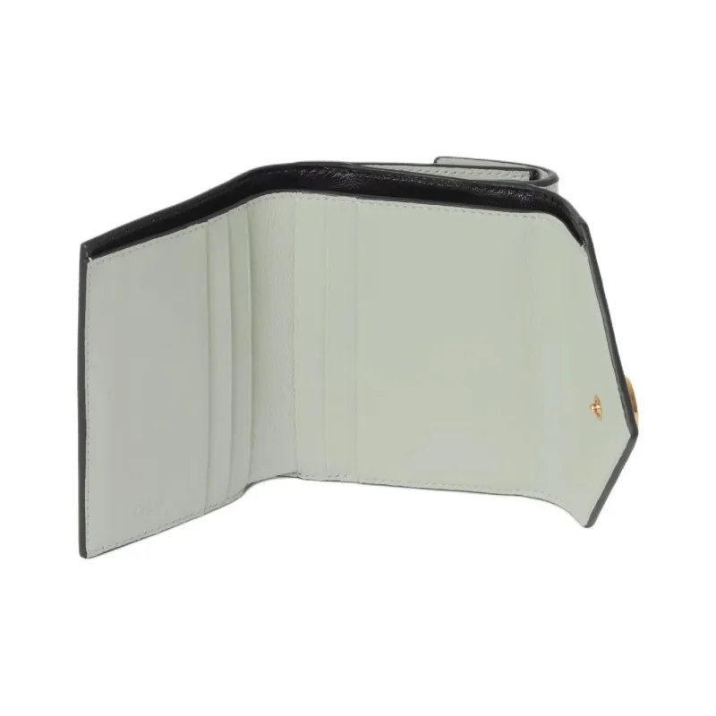 Chloe Goatskin Wallet Small Size Women's Seagrass Color-3