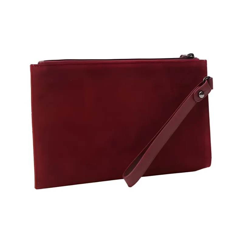LONGCHAMP Pénélope Cow Leather Makeup Bag Women's Red-2