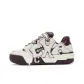 Milk White/Burgundy
