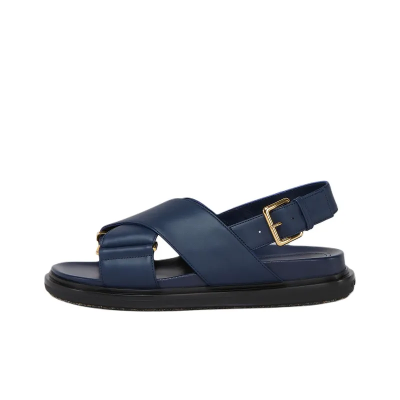MARNI Logo Embossed Buckled Sandals Women's-0