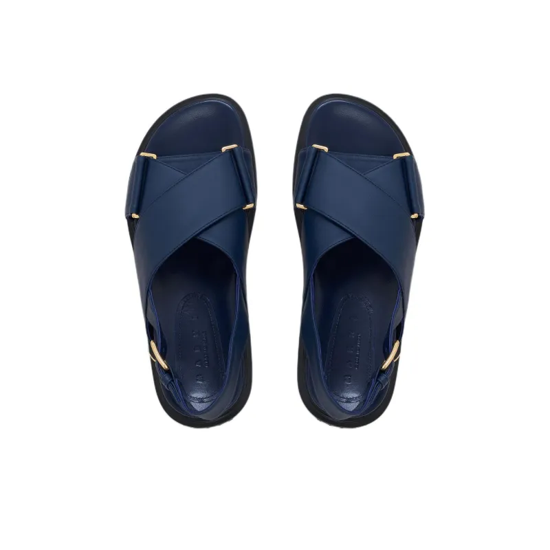 MARNI Logo Embossed Buckled Sandals Women's-4