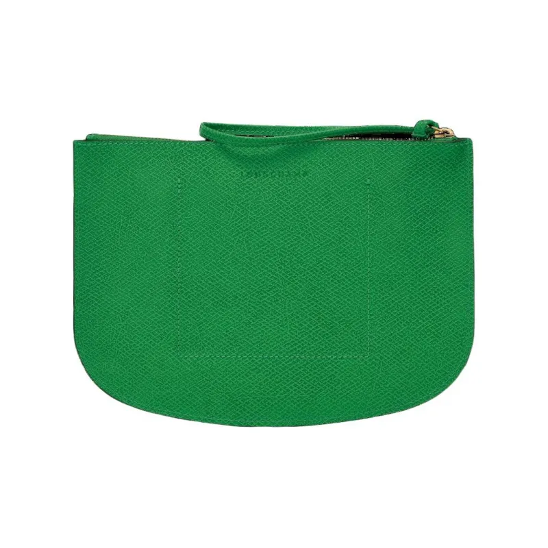 LONGCHAMP Épure Cow Leather Clutch Women's Green-1
