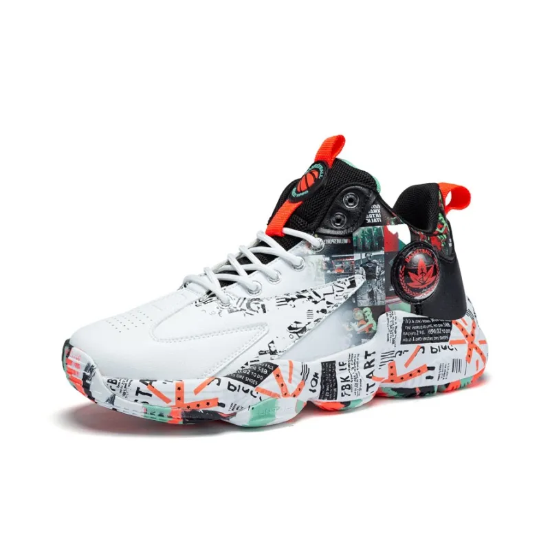 Black tailed Deer Shock Absorbers With Slip Resistant And Abrasion Resistant Properties Mid Top Basketball Shoes Unisex-18