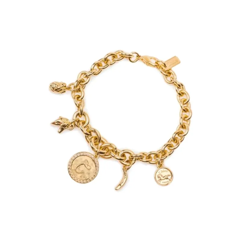 Chloe Brass Bracelets Unisex Gold-1