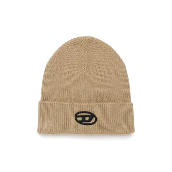 DIESEL Logo Embroidered Turn-Up Hem Beanie