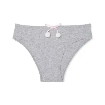 Victoria's Secret PINK Powder Puff Cotton Cheeky Panty / MHGPT Underpants Women's 1 Pack Medium Gray