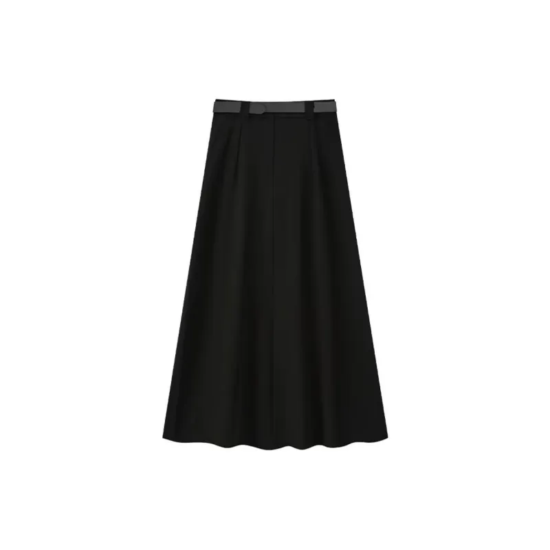 BDGU Casual Long Skirts Women's Gray-5