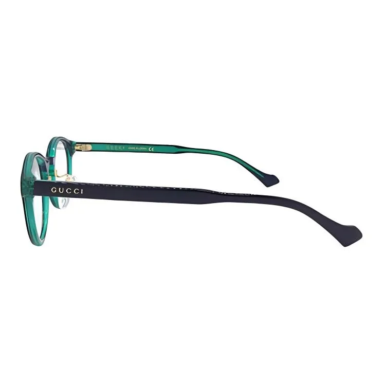 GUCCI Acetate Oval Eyeglass Frames Unisex Black-2