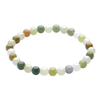 CHOW TAI SENG Hetian Jade Hand Accessories Jewelry Pale Greenish White Jade Women's