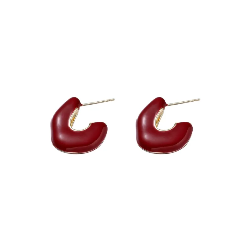 EAR PARTNER Silver Stud Earrings Women's-4