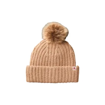CALVIN KLEIN Wool Beanies Women's Brown