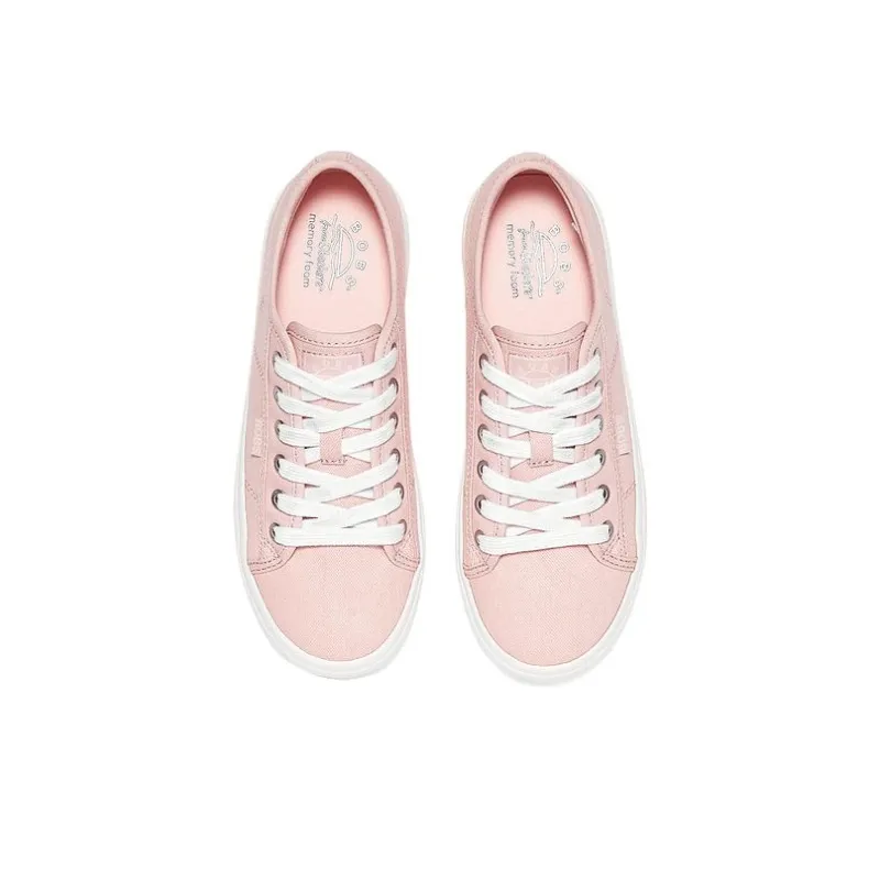 Skechers Bob's Slip Resistant Low Top Canvas Shoes Women's Nude Pink-3