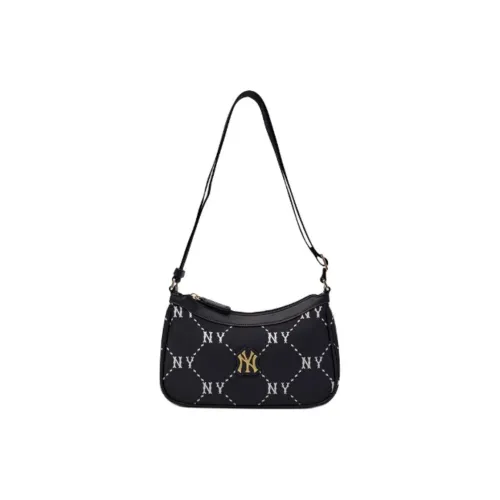 MLB Leather Crossbody Bag Shoulder Bag Regular Women's Black