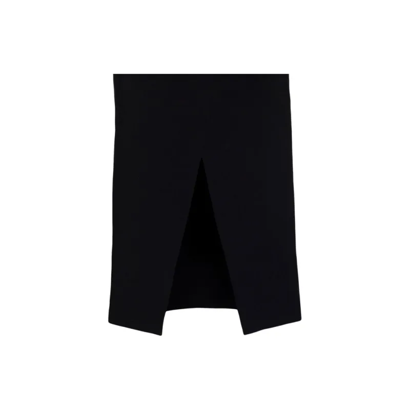 Alexander McQueen Ruffle Detailed Slit Midi Skirt-5