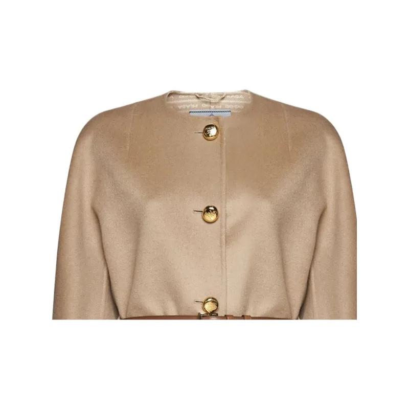 PRADA Jackets Women's Beige Yellow-4