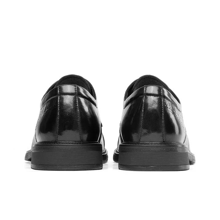 JOSINY Commute British Style Dress Shoes Low-Top Men's Black-7