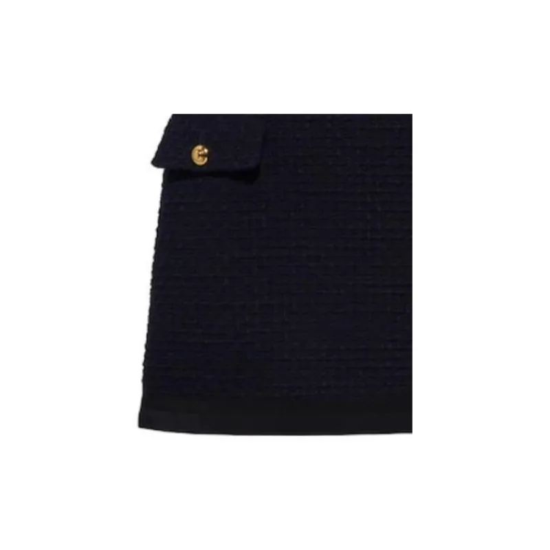 MIU MIU Casual Short Skirts Women's Navy Blue-5