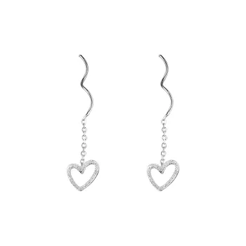 EAR PARTNER 999 Fine Silver Drop Earrings Women's