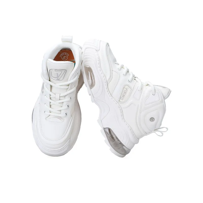 U7 High Top Chunky Sneakers Men's White-2