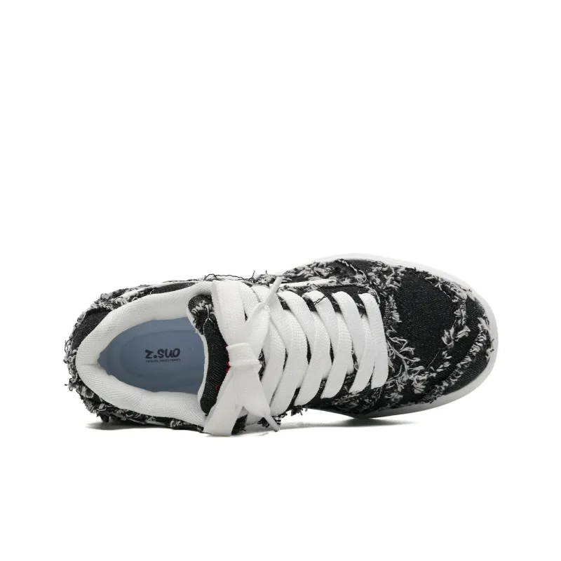 Z.SUO Coverage Cushioning Impact Resistance Lightweight Height Increasing Low Top Skateboard Shoes Unisex Box Included-6