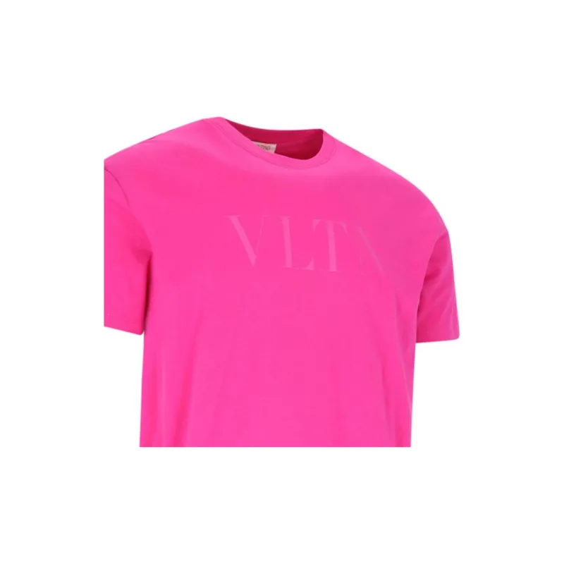 Valentino Vltn Logo Printed Crewneck T-Shirt-6