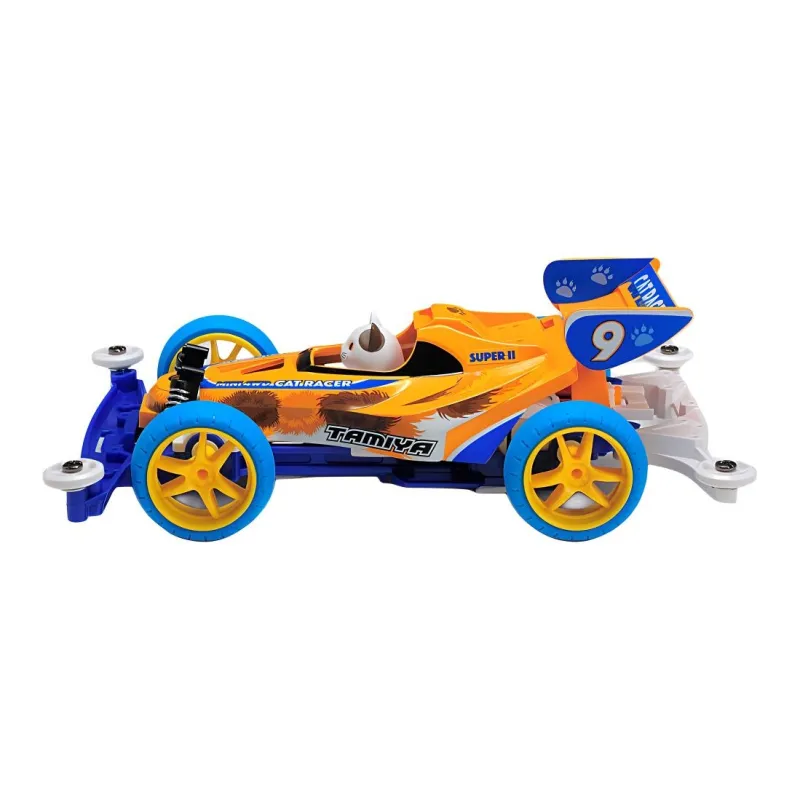 Tamiya Mini 4WD S2 Animal Series JR Lucky Cat Racing Assembled Models-2