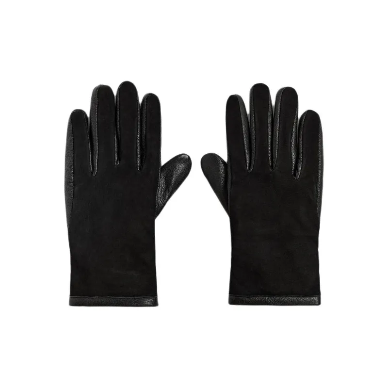 ZARA Polyester Gloves Men's Black/Brown-0