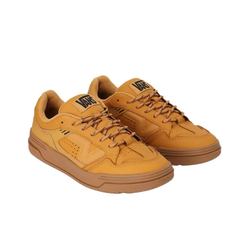 Vans Upland Anti Slip Wear Resistant Low Top Skateboard Shoes Unisex Brown-1