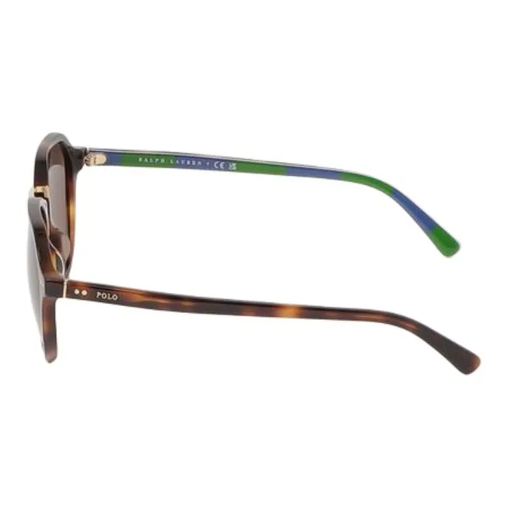 Polo Ralph Lauren Acetate Metal Round Sunglasses Men's Red-2